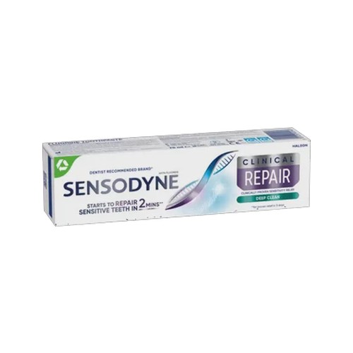 sensodyne clinical repair deep clean fluoride toothpaste 75ml
