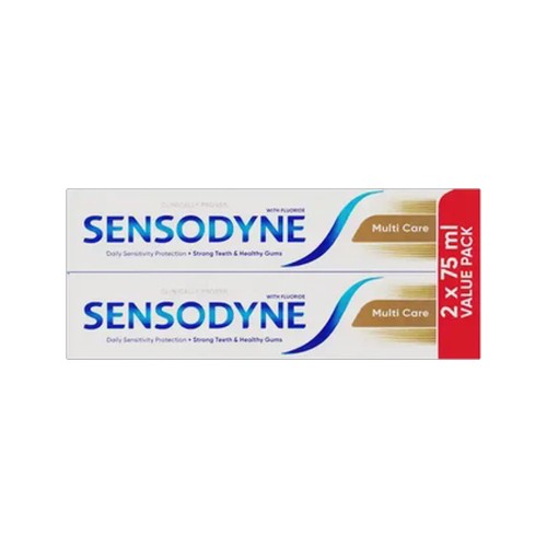 sensodyne multi care value pack toothpaste 2 x 75ml