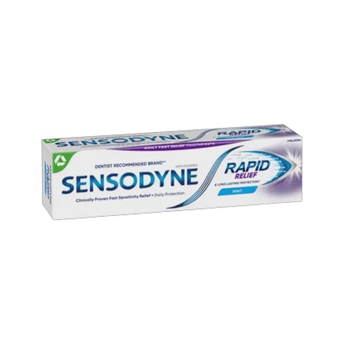 sensodyne rapid relief mint fluoride toothpaste 75ml