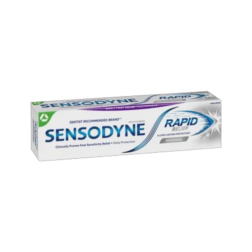 sensodyne rapid relief whitening fluoride toothpaste 75ml