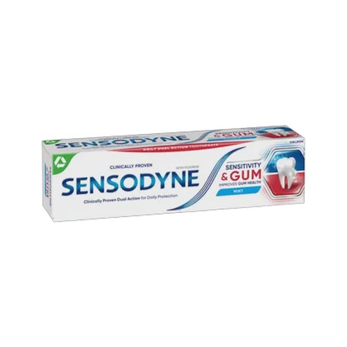 sensodyne sensitivity & gum whitening fluoride toothpaste 75ml