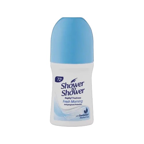 shower to shower fresh morning alcohol-free anti-perspirant roll-on 50ml