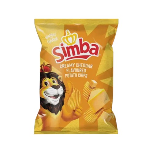 Simba Creamy Cheddar Flavoured Potato Chips 120g