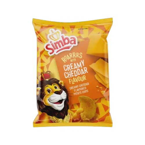 Simba Creamy Cheddar Flavoured Potato Chips Bag 36g