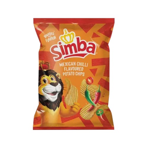 Simba Mexican Chilli Flavoured Potato Chips 120g