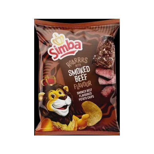 Simba Smoked Beef Flavoured Potato Chips 120g