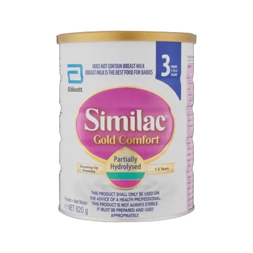 similac gold comfort stage 3 1-3 years growing-up formula 820g