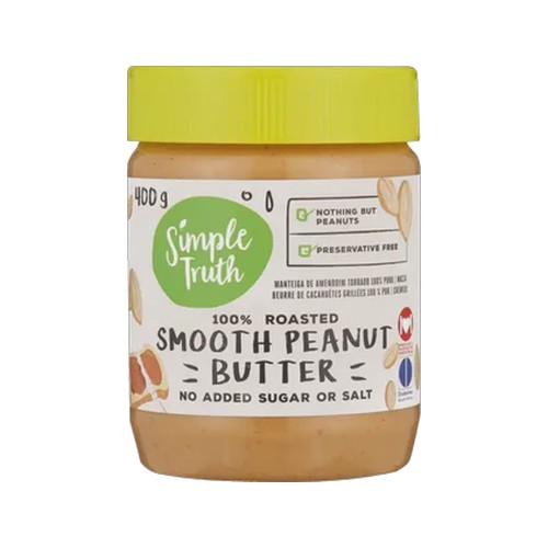 Simple Truth 100% Roasted Smooth Peanut Butter 400g