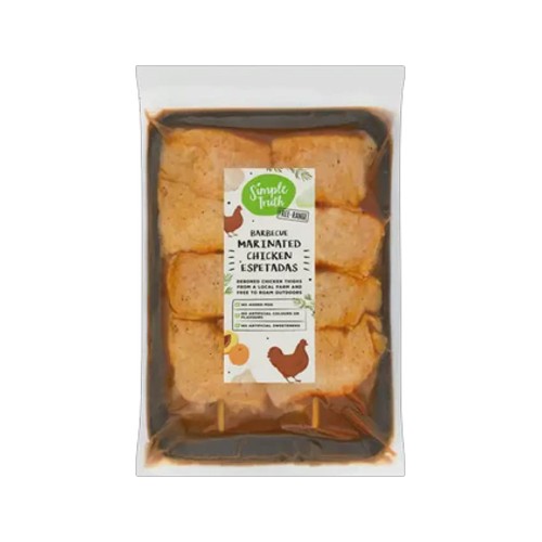 simple truth barbecue marinated chicken espetadas 800g - 1000g