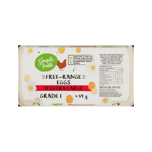 Simple Truth Extra Large Free-Range Eggs 18 Pack