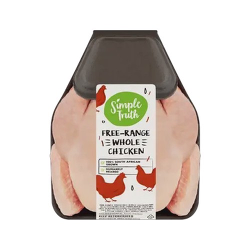 simple truth free-range fresh whole chicken 1300g - 1500g