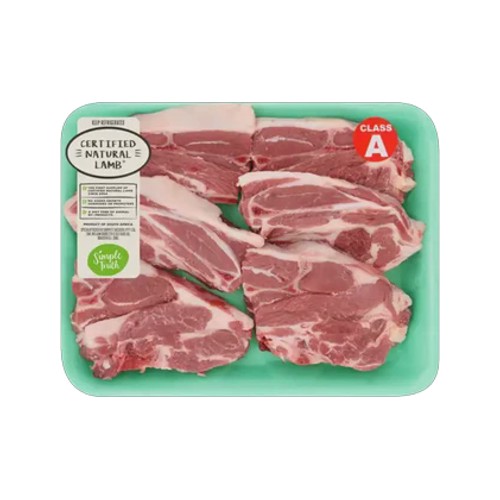 Simple Truth Free Range Certified Natural Lamb Braai Chops 1000g - 1200g