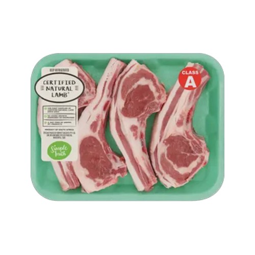 Simple Truth Free Range Certified Natural Lamb Rib Chops 200g - 400g