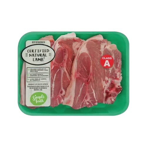 simple truth free range certified natural lamb thick rib chops 200g - 400g