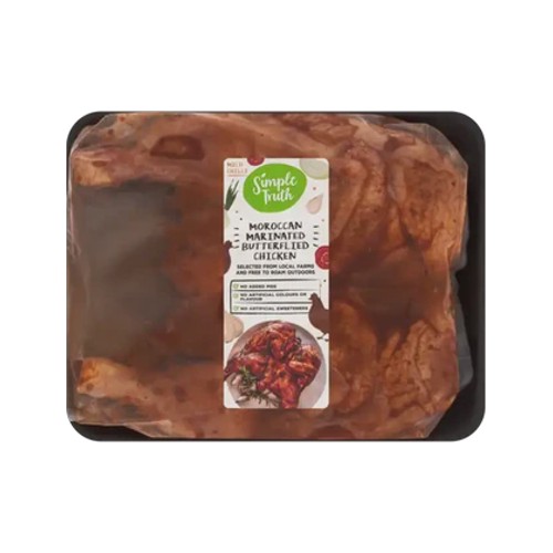 simple truth fresh moroccan spatchcock chicken 1200g - 1600g