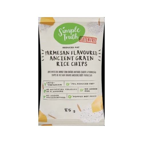 Simple Truth Gluten Free Parmesan Flavoured Ancient Grain Rice Chips 85g