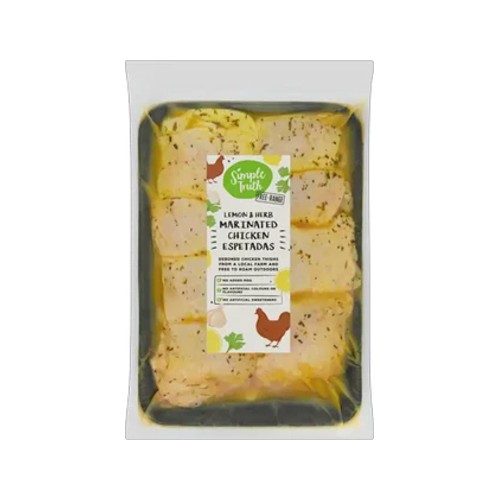simple truth lemon & herb marinated chicken espetadas 700g - 900g