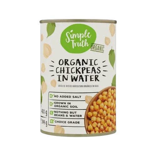 simple truth organic chickpeas in water 400g
