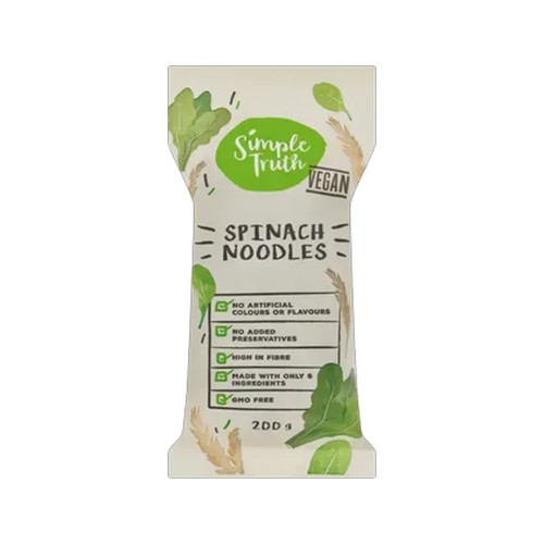 simple truth vegan spinach noodles 200g