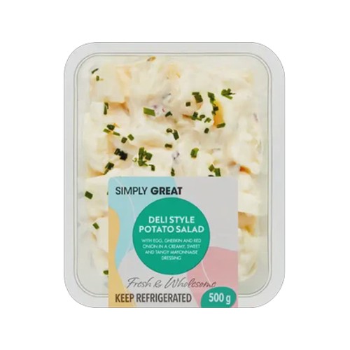 simply great deli style potato salad 500g