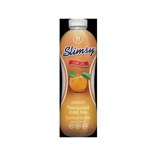 Slimsy Peach Flavoured Iced Tea Concentrate Bottle 1L