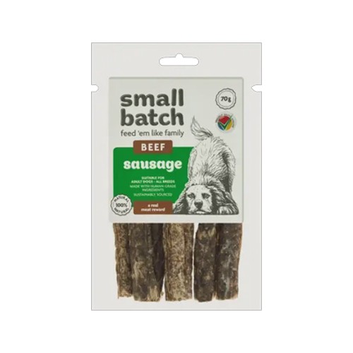 Smallbatch Beef Sausage Dog Treats 70g