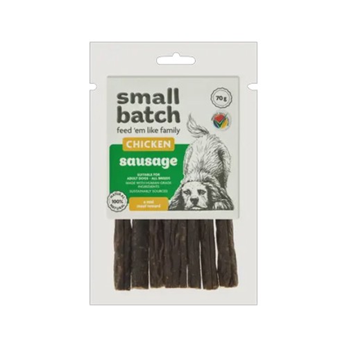 Smallbatch Chicken Sausage Dog Treats 70g