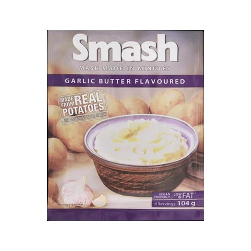 Smash Garlic Butter Instant Mash Potato 104g