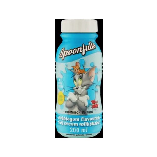spoonfulls bubblegum flavoured full cream milkshake 200ml