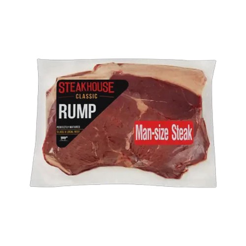 steakhouse classic rump man-size steak 900g - 1100g