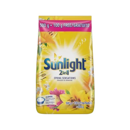 sunlight 2-in-1 spring sensation hand washing powder 600g