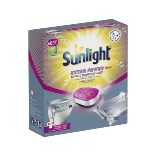 sunlight extra power automatic dishwashing tablets 46 x 175g
