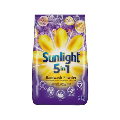 sunlight lavender sensations 5-in-1 handwash powder detergent 2kg