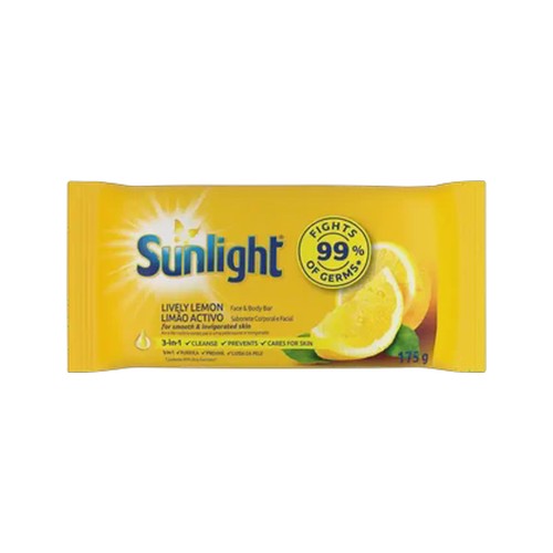 Sunlight Lively Lemon Face & Body Bar Soap 175g