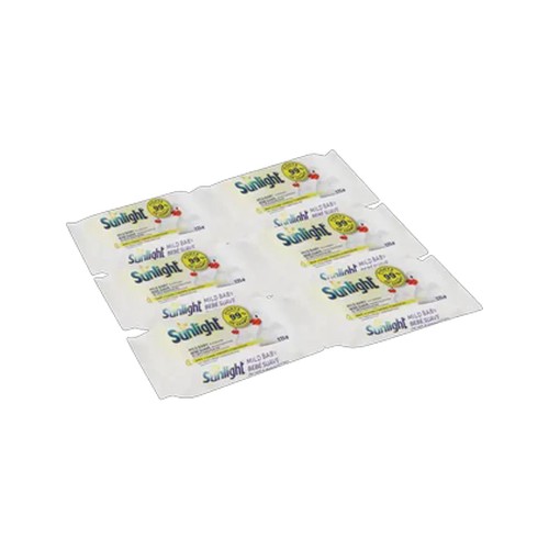 sunlight mild baby face & body soap bar 6 x 175g