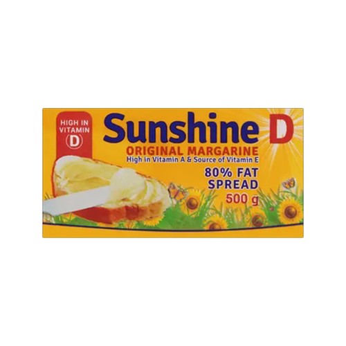 Sunshine D Original Margarine Brick 500g
