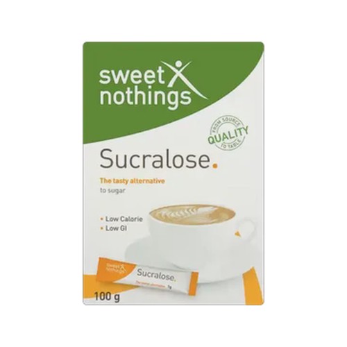 sweet nothings sucralose sweetener 100 x 1g
