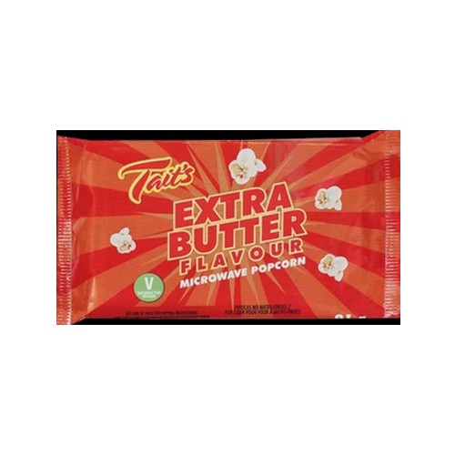 Tait's Extra Butter Microwave Popcorn 91g