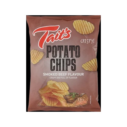 Tait's Smoked Beef Chips 125g