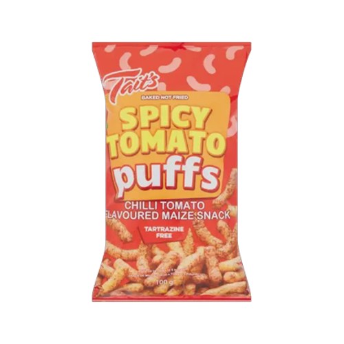 Taits Spicy Tomato Puffs 100g