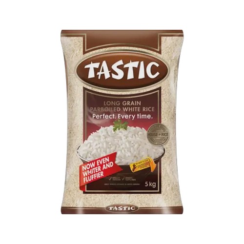 tastic long grain parboiled rice 5kg