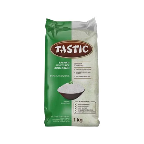 Tastic Long Grain White Basmati Rice 1kg