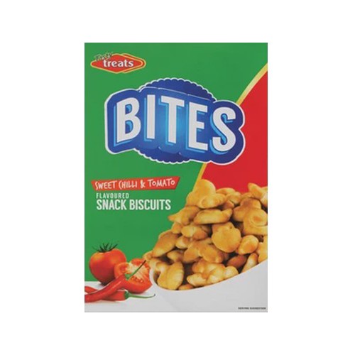 Tasty Treats Sweet Chilli & Tomato Flavoured Snack Biscuits 150g