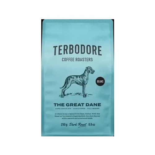 Terbodore The Great Dane Dark Roast Coffee Beans 250g