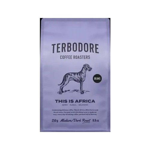 Terbodore This Is Africa Medium Dark Roast Coffee Beans 250g