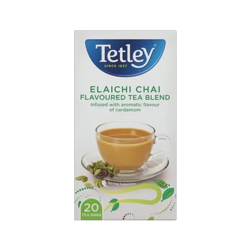 tetley elachi chai flavoured teabags 20 pack