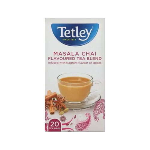 tetley masala chai flavoured teabags 20 pack