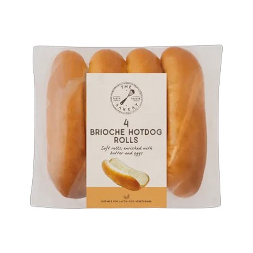 the bakery brioche hotdog rolls 4-pack