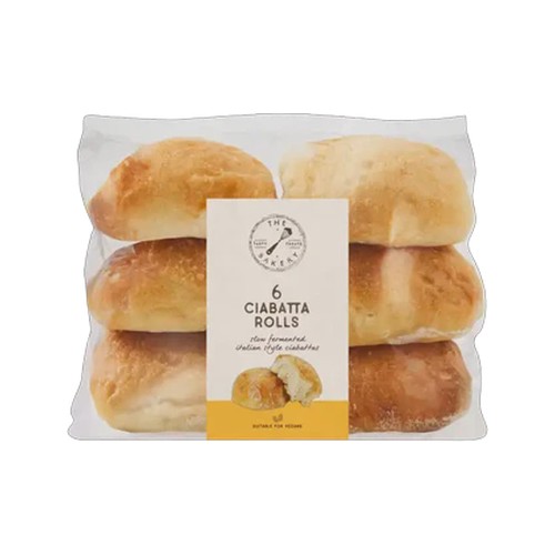 the bakery ciabatta rolls 6 pack