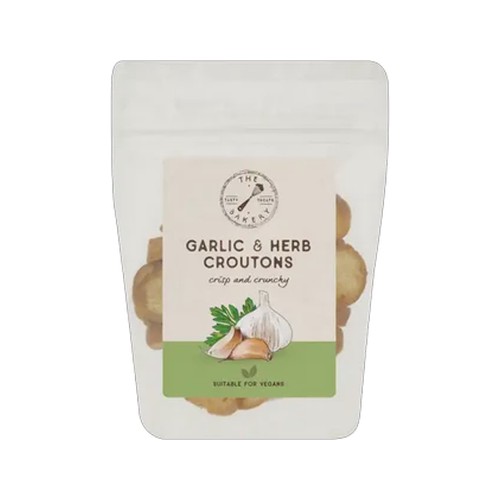 the bakery garlic & herb croutons 60g